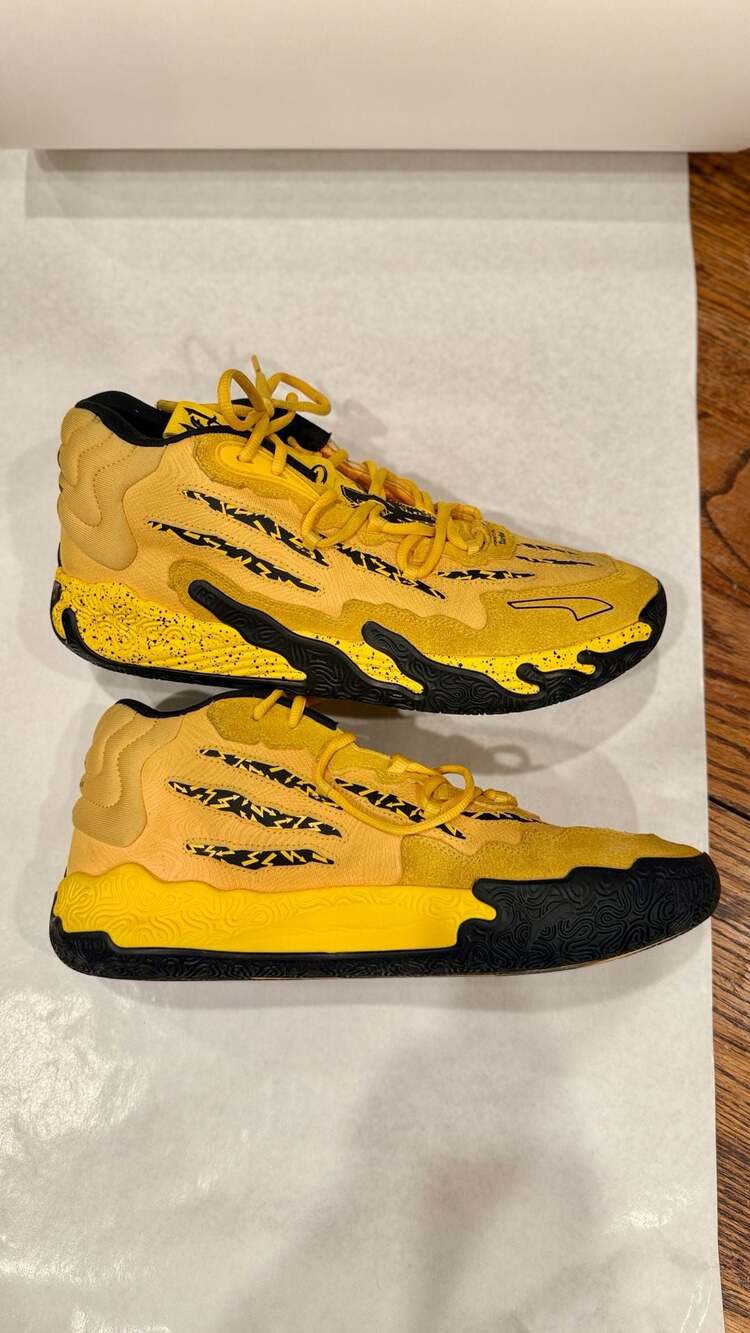 Puma MB.03 x Porsche Legacy Sport Yellow Black Basketball Shoes (Men's Size 13)